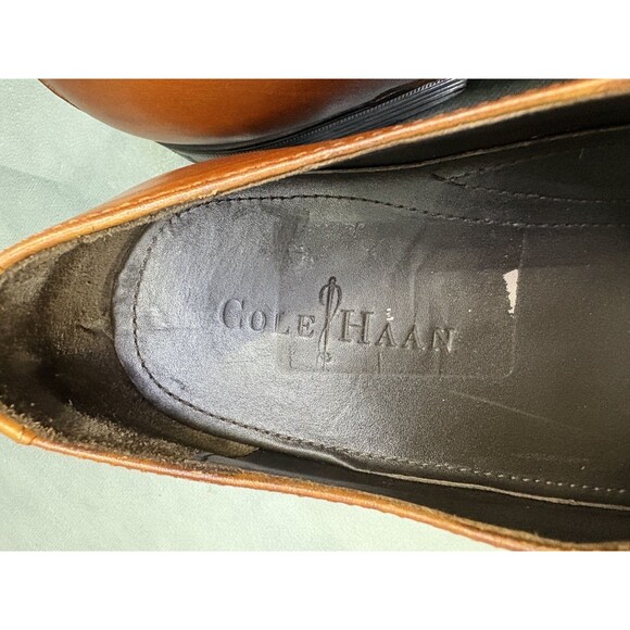 Cole Haan Nik Air Men\'s Cap Toe Dress Shoes Size 10.5 Leather Brown main image 5